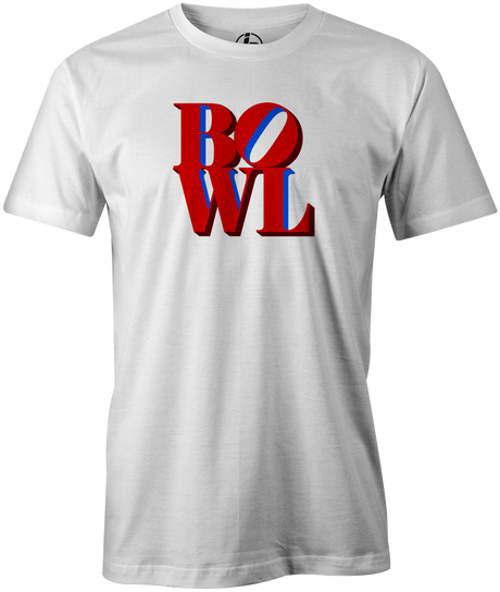 Bowl Park Bowling T-Shirt Love Park White