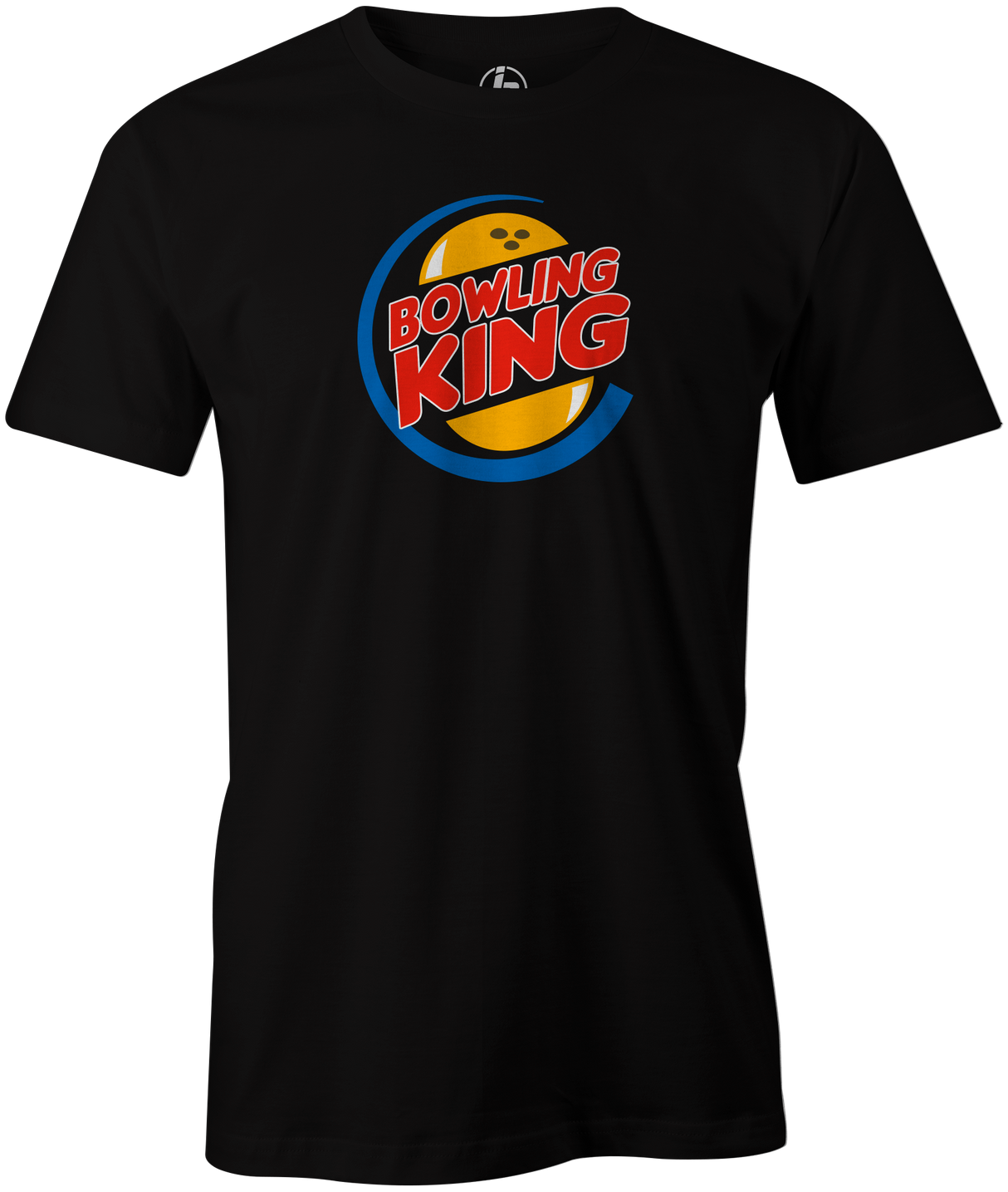 Bowling King Men's T-shirt, Black, tee, tshirt, burger king, bowler, tee-shirt, funny, novelty