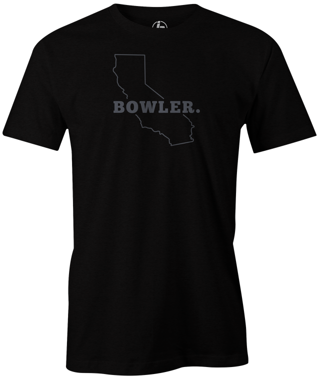 California State Men's Bowling T-shirt, Black, Cool, novelty, tshirt, tee, tee-shirt, tee shirt, teeshirt, team, comfortable
