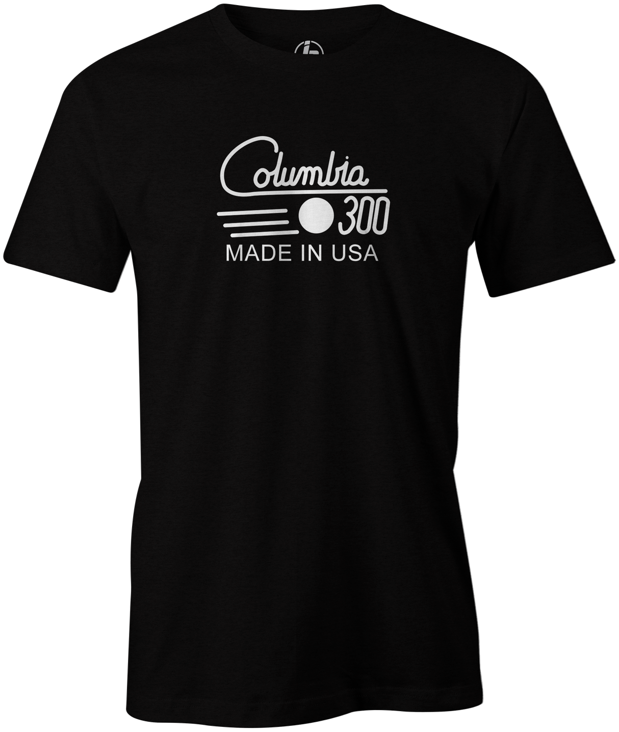 Columbia 300 Retro Men's T-Shirt, Black, tshirt, tee, tee-shirt, tee shirt, retro, cool, bowling ball