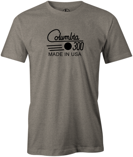 Bring back memories from the 70's, 80's, & 90's with this Columbia 300 retro logo shirt. Even David Ozio, Dave Husted, and Bob Benoit approve! Hit the lanes with this cool retro tee! Tshirt, tee -shirt, tee shirt, league bowling team shirt, tournament shirt. Bowling. PBA. PWBA. Junior Gold. USBC. Youth Bowling. Men's. 