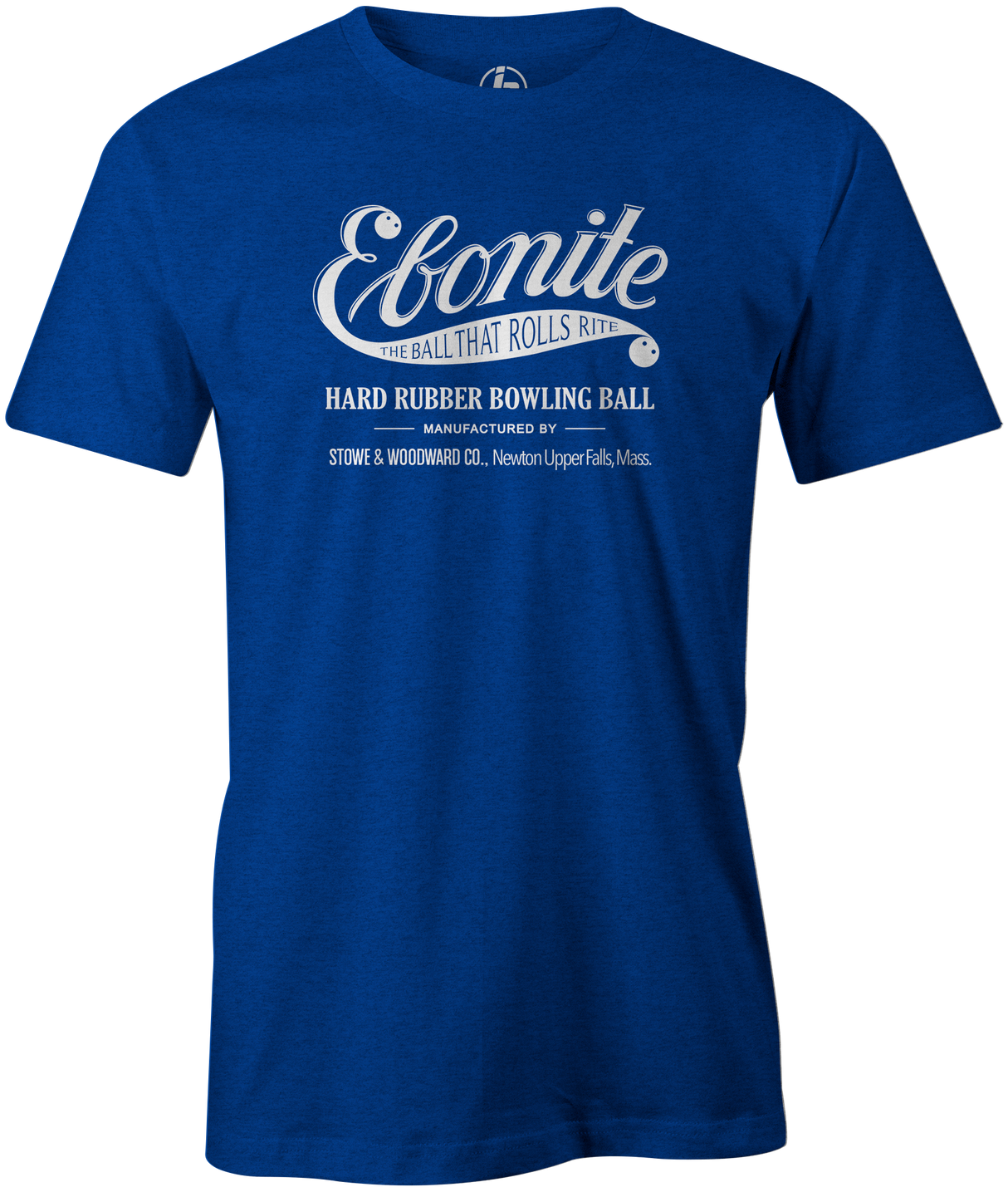 Ebonite Bowling T-Shirt Vintage Logo Blue