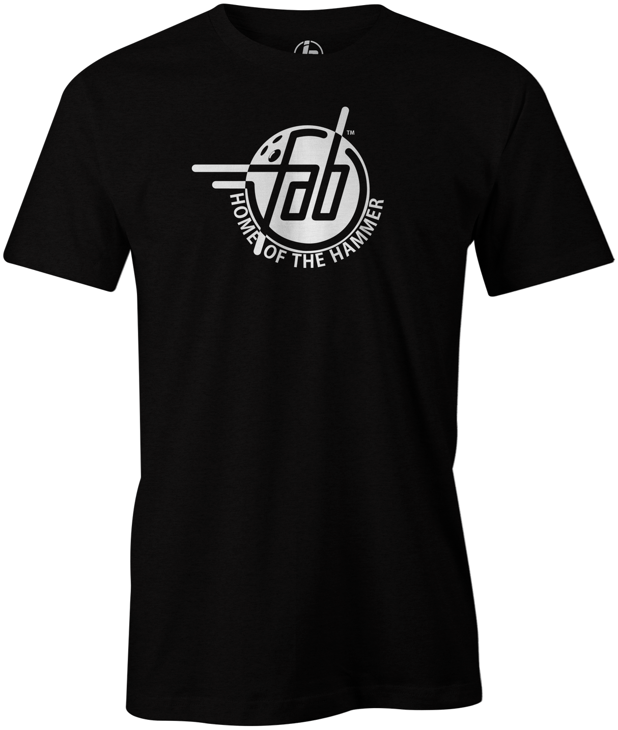 Faball Enterprises Men's T-Shirt, Black, Bowling, tshirt, tee, tee shirt, tee-shirt, old school, throw back, purple hammer, blue hammer, black hammer, pink hammer, bowling ball.