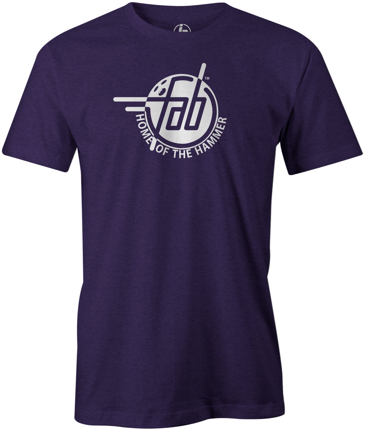 Faball Enterprises Men's T-Shirt, Purple, Bowling, tshirt, tee, tee shirt, tee-shirt, old school, throw back, purple hammer, blue hammer, black hammer, pink hammer, bowling ball.