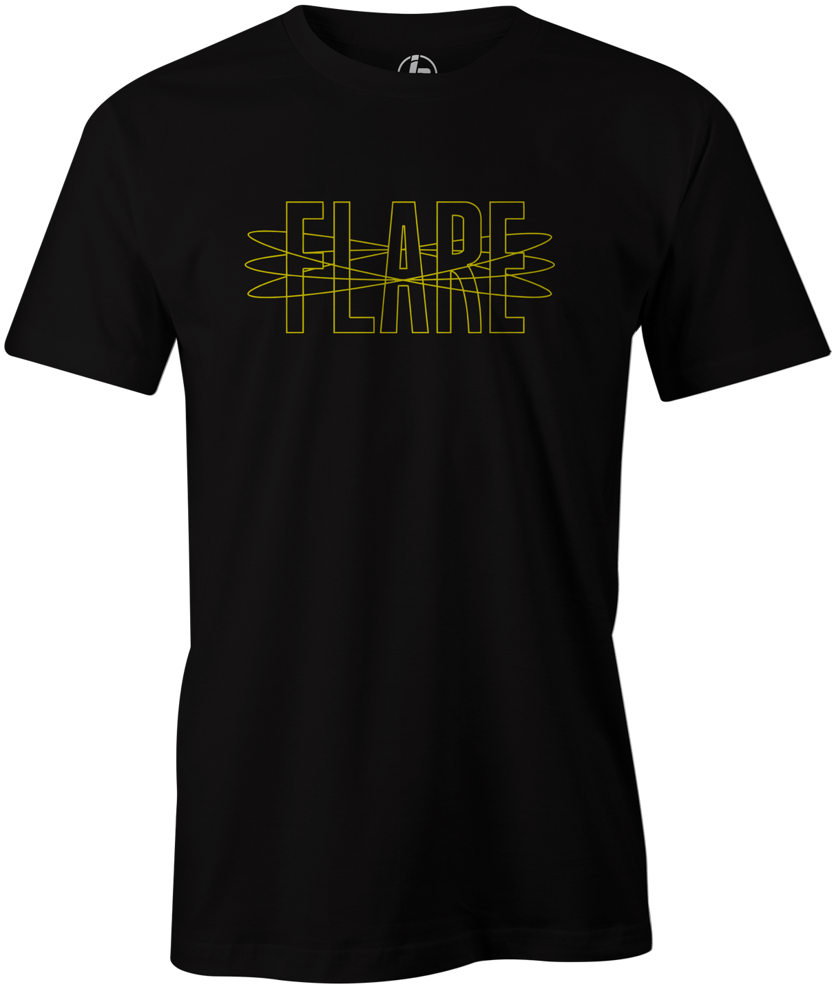 Track Flare Men's T-Shirt, Black, track bowling, bowling ball, bowling ball logo, track, retro, old school, throwback, vintage, tshirt, tee, tee-shirt, tee shirt.