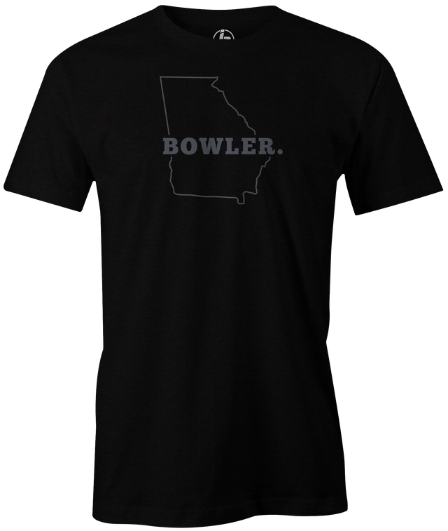 Georgia State Men's Bowling T-shirt, Black, Cool, novelty, tshirt, tee, tee-shirt, tee shirt, teeshirt, team, comfortable