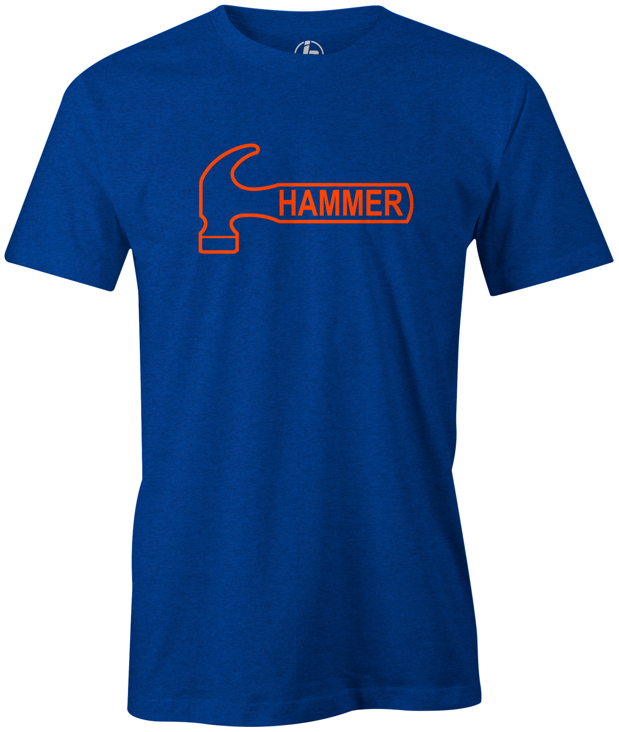 It's Hammer Time! Wear this iconic logo with pride. This tee features Hammer's orange logo. Bill o'neill. This is the perfect gift for any Hammer bowling fan or avid bowler! Grab this awesome t-shirt and be a part of the team! Tshirt, tee, tee-shirt, tee shirt, Pro shop. League bowling team shirt. PBA. PWBA. USBC. Junior Gold. Youth bowling. Tournament t-shirt. Men's. Bowling ball. Black widow. Purple Hammer.