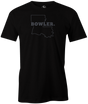 Louisiana State Men's Bowling T-shirt, Black, Cool, novelty, tshirt, tee, tee-shirt, tee shirt, teeshirt, team, comfortable