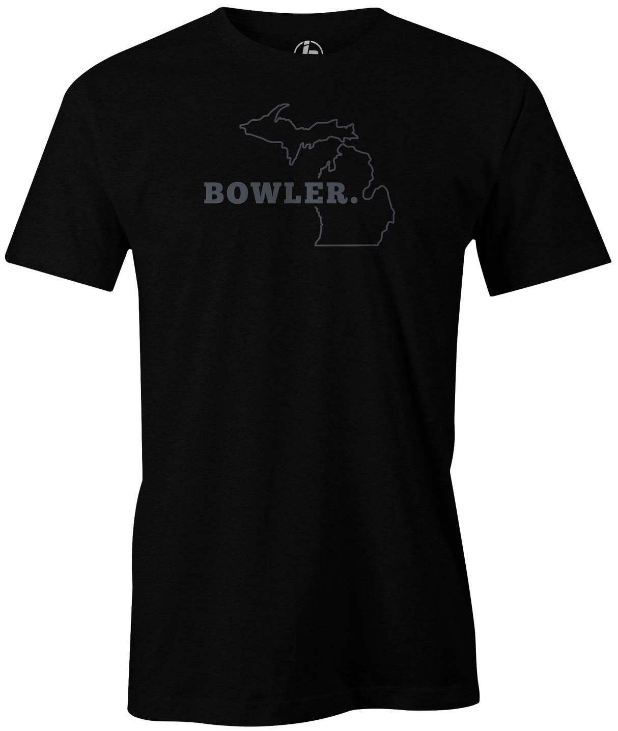 Michigan State Men's Bowling T-shirt, Black, Cool, novelty, tshirt, tee, tee-shirt, tee shirt, teeshirt, team, comfortable