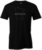 Minnesota State Men's Bowling T-shirt, Black, Cool, novelty, tshirt, tee, tee-shirt, tee shirt, teeshirt, team, comfortable
