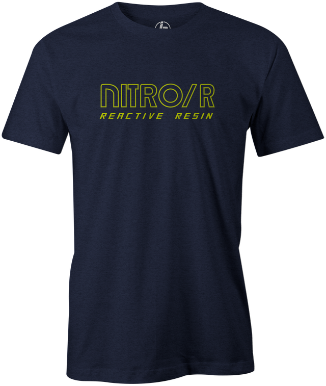 Nitro/R Men's T-Shirt, Navy, Bowling, bowling ball, ebonite, throwback, retro, vintage, old school, tshirt, tee, tee-shirt, tee shirt.