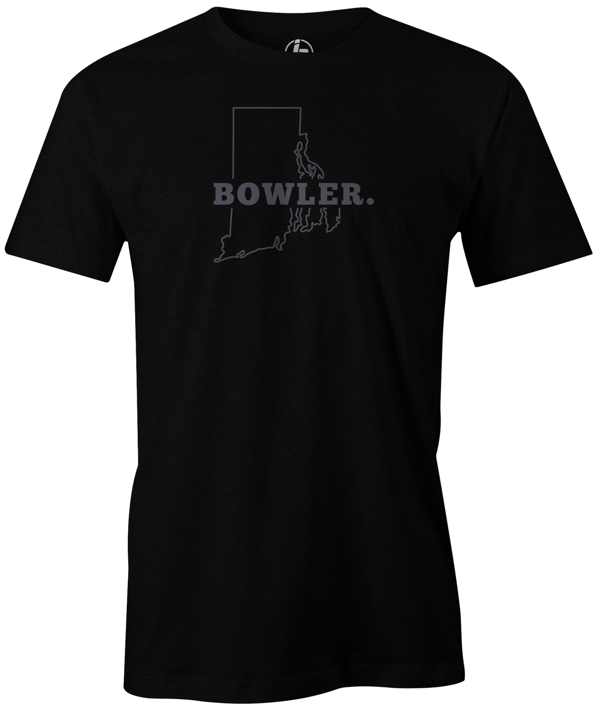 Rhode Island Men's State Bowling T-shirt, Black, Cool, novelty, tshirt, tee, tee-shirt, tee shirt, teeshirt, team, comfortable