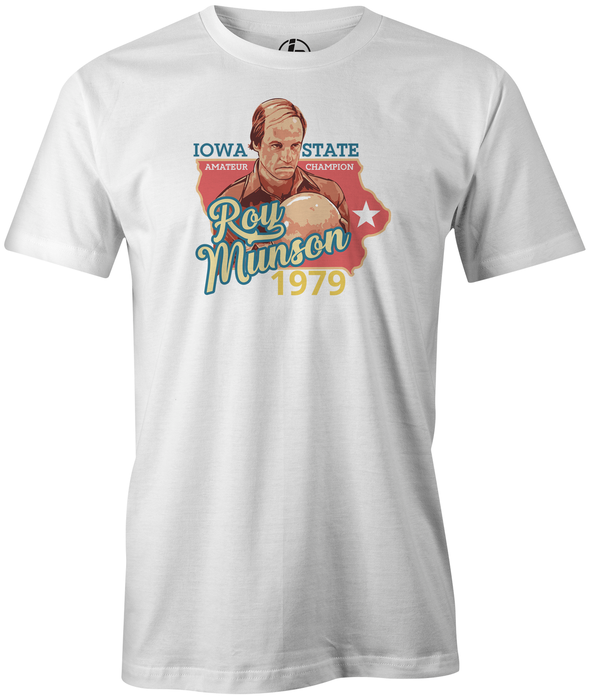 Roy Munson - Iowa State Champion 1979 Bowling T-Shirt Navy Kingpin Big Ern teeshirt shirt turkey big lebowski woody harrelson bill murray