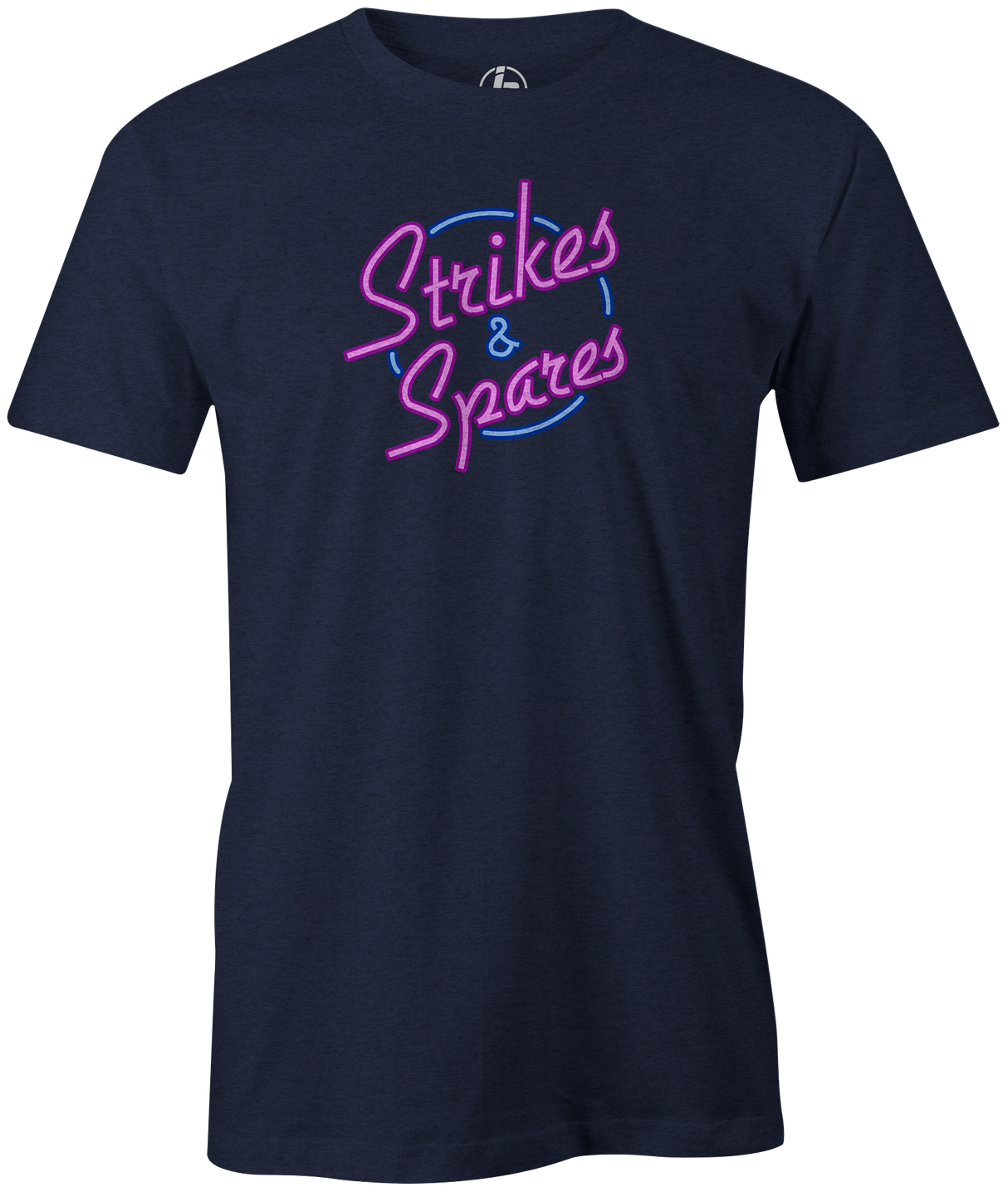 Spares and Strikes Men's T-shirt, Navy, Bowling, tee, tee-shirt, tee shirt, tshirt, cool, novelty.