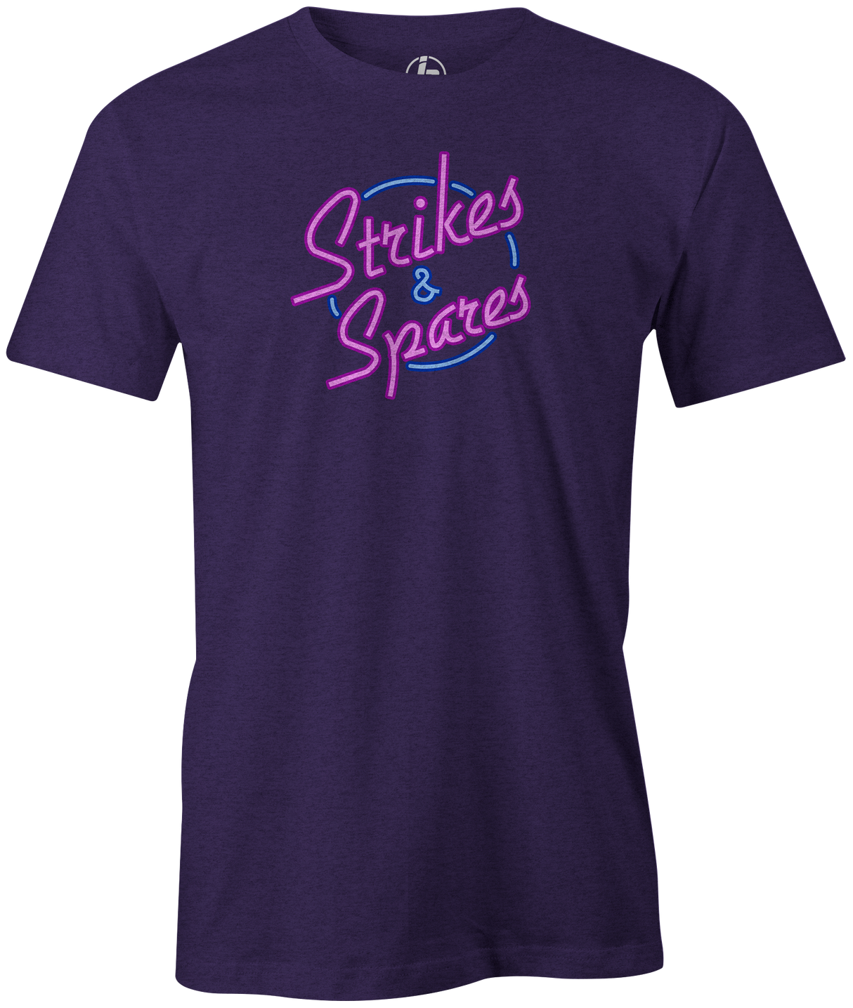 Spares and Strikes Men's T-shirt, Purple, Bowling, tee, tee-shirt, tee shirt, tshirt, cool, novelty.
