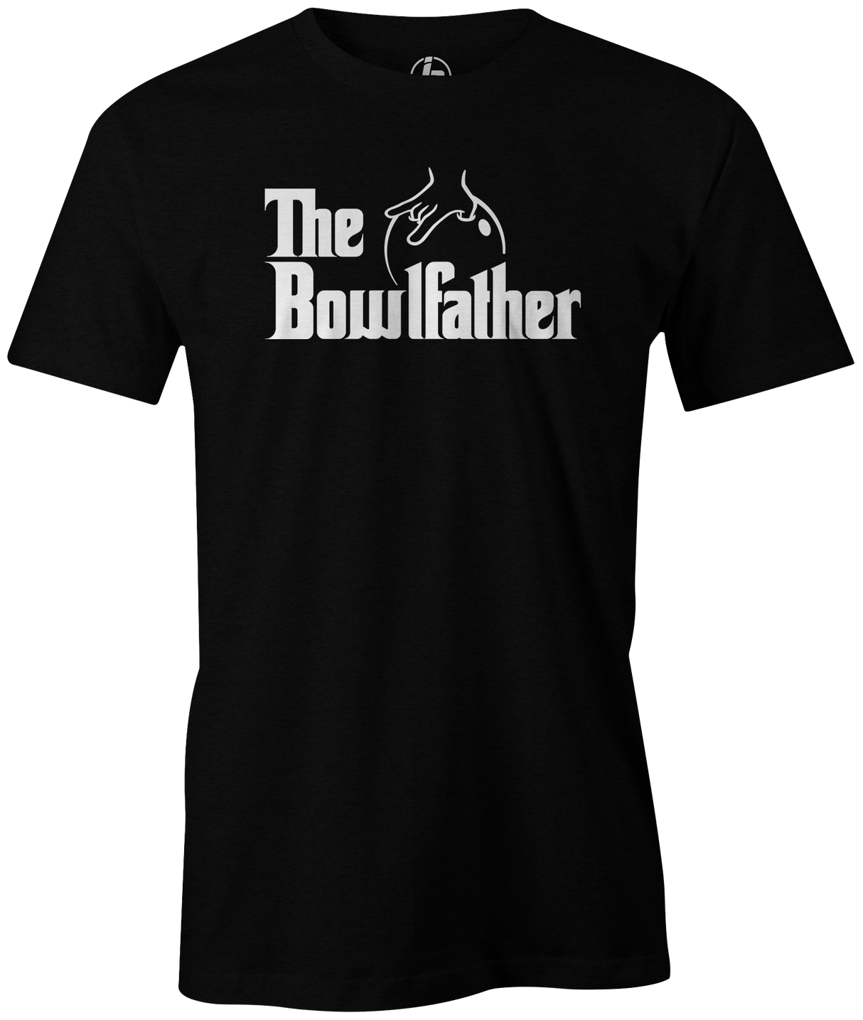 The Bowlfather Men's T-shirt, Black, cool, movie, the godfather, funny, vintage, classic, movie, tee, t-shirt, t shirt, tees, tee-shirt, league bowling team shirt, tournament shirt