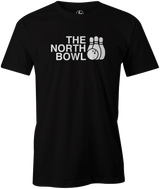 The North Bowl Pop Culture Bowling T-Shirt Black
