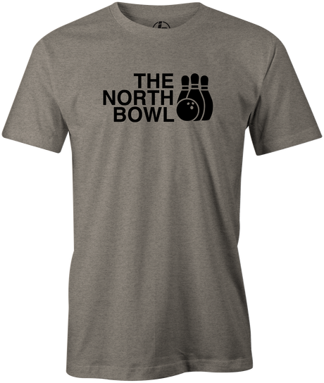 The North Bowl Pop Culture Bowling T-Shirt Gray