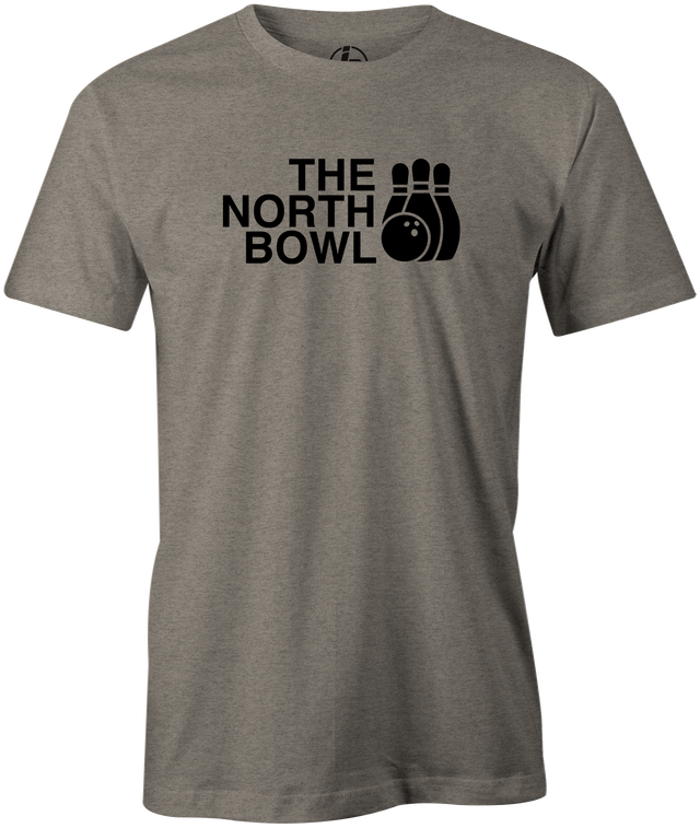 The North Bowl Pop Culture Bowling T-Shirt Gray