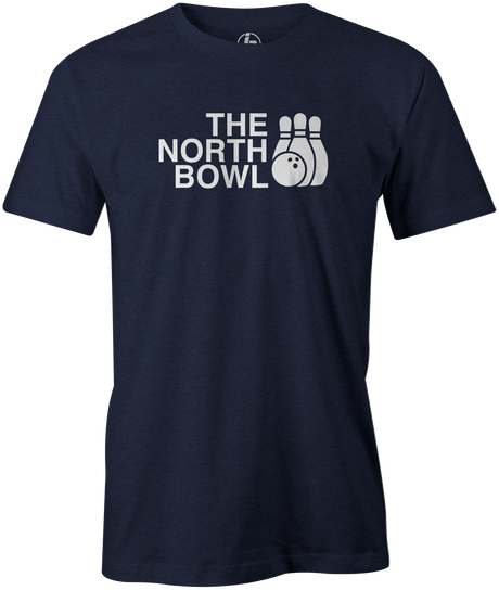 The North Bowl Pop Culture Bowling T-Shirt Navy