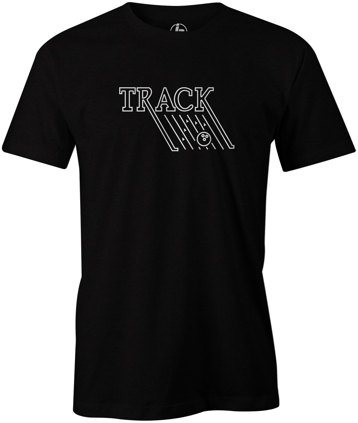 Track Retro Men's T-Shirt, Black, track, track bowling, track logo, logo, bowling ball, team ebi, old school, retro, throwback, vintage, tshirt, tee tee shirt, tee-shirt.