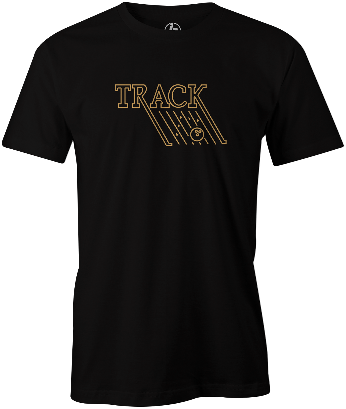 Track Retro Men's T-Shirt, Black Vintage, track, track bowling, track logo, logo, bowling ball, team ebi, old school, retro, throwback, vintage, tshirt, tee tee shirt, tee-shirt.