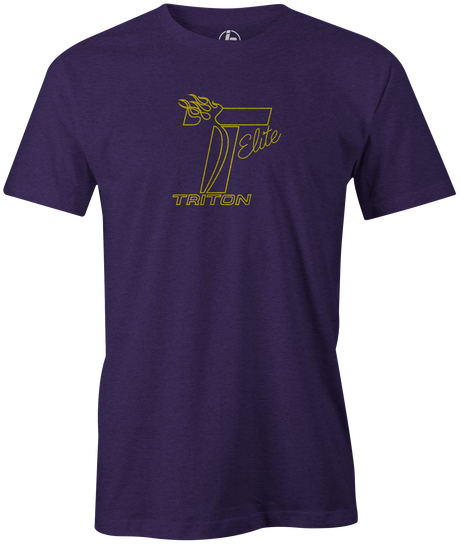 Triton Elite Men's T-Shirt, Purple, track, track bowling, bowling, bowing ball, tee, tee-shirt, tee shirt, tshirt.