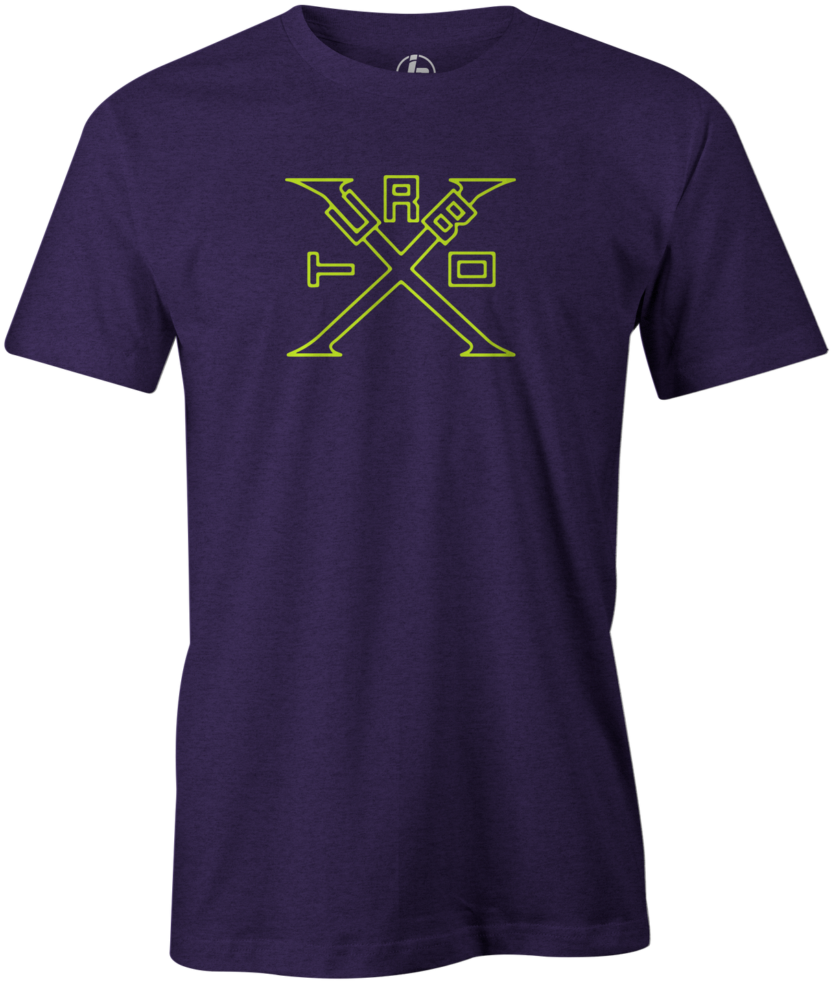 Turbo X Men's T-Shirt, Purple, bowling, bowling ball, ebonite, ebonite bowling, classic, vintage, retro, throwback, original, old school, tee, tee shirt, tee-shirt, tshirt.