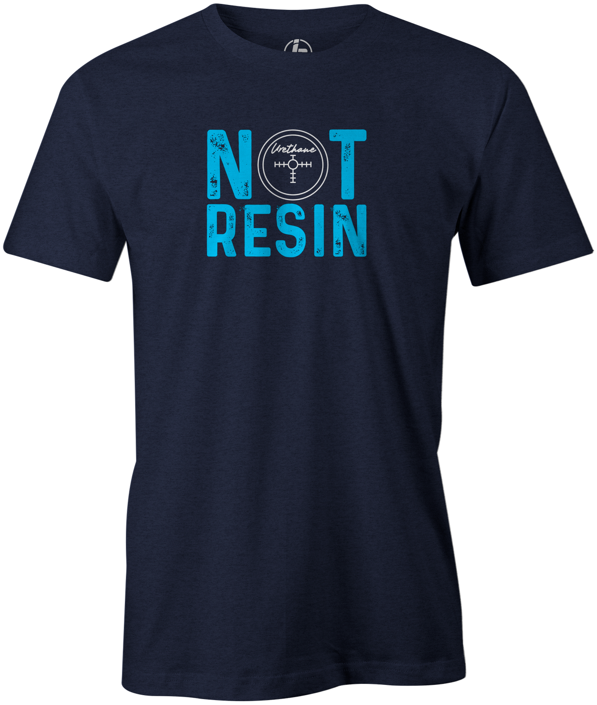 Not Resin Men's T-Shirt, Navy, Funny, bowling, tshirt, tee, tee-shirt, tee shirt, urethane, purple hammer, black hammer, hammer bowling, faball, old school, cool.