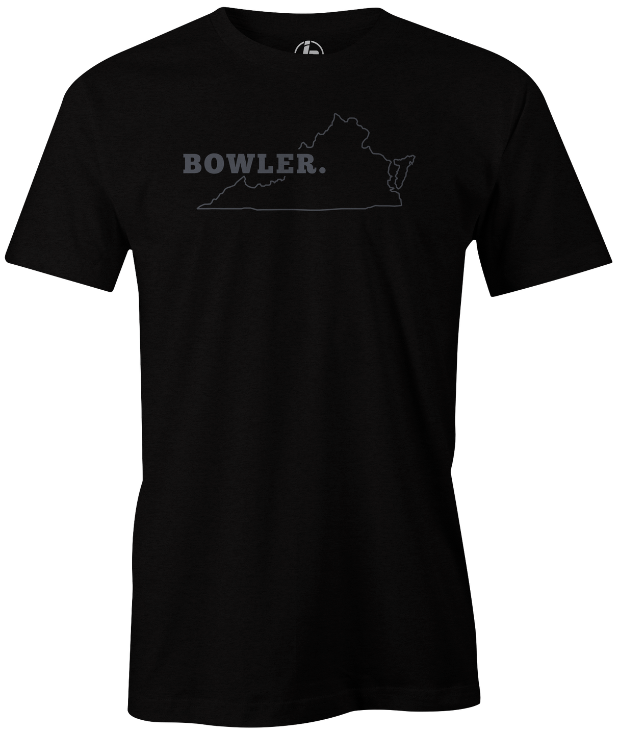 Virginia Men's State Bowling T-shirt, Black, Cool, novelty, tshirt, tee, tee-shirt, tee shirt, teeshirt, team, comfortable
