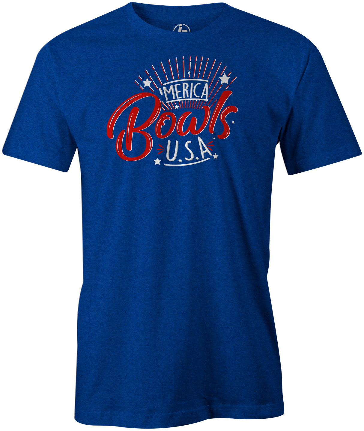 'Merica Bowls Bowling T-shirt Blue
