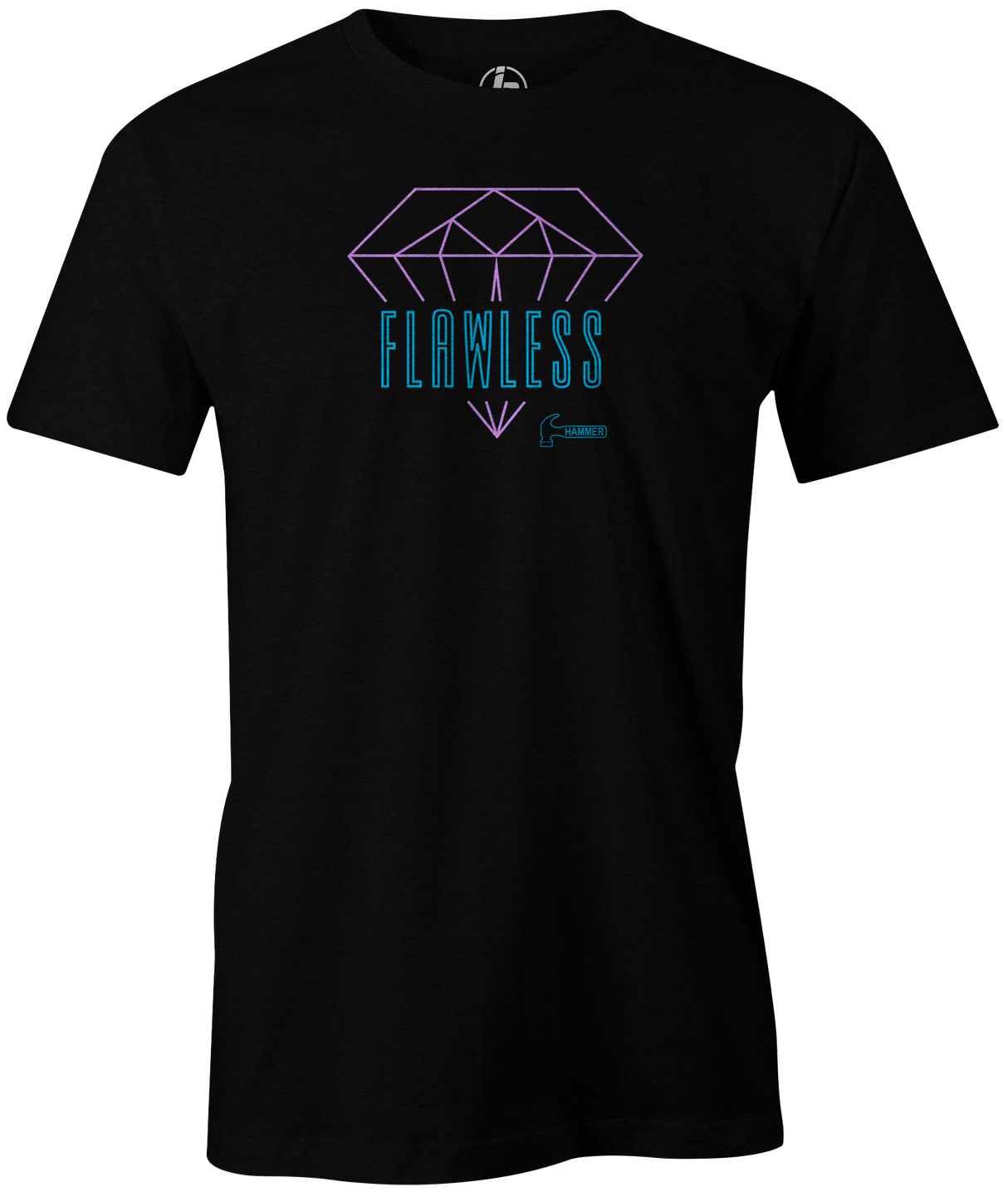 Flawless Men's T-shirt, Black, Bowling, tshirt, tee shirt, tee-shirt, tee, bowling ball, hammer bowling, hammer.
