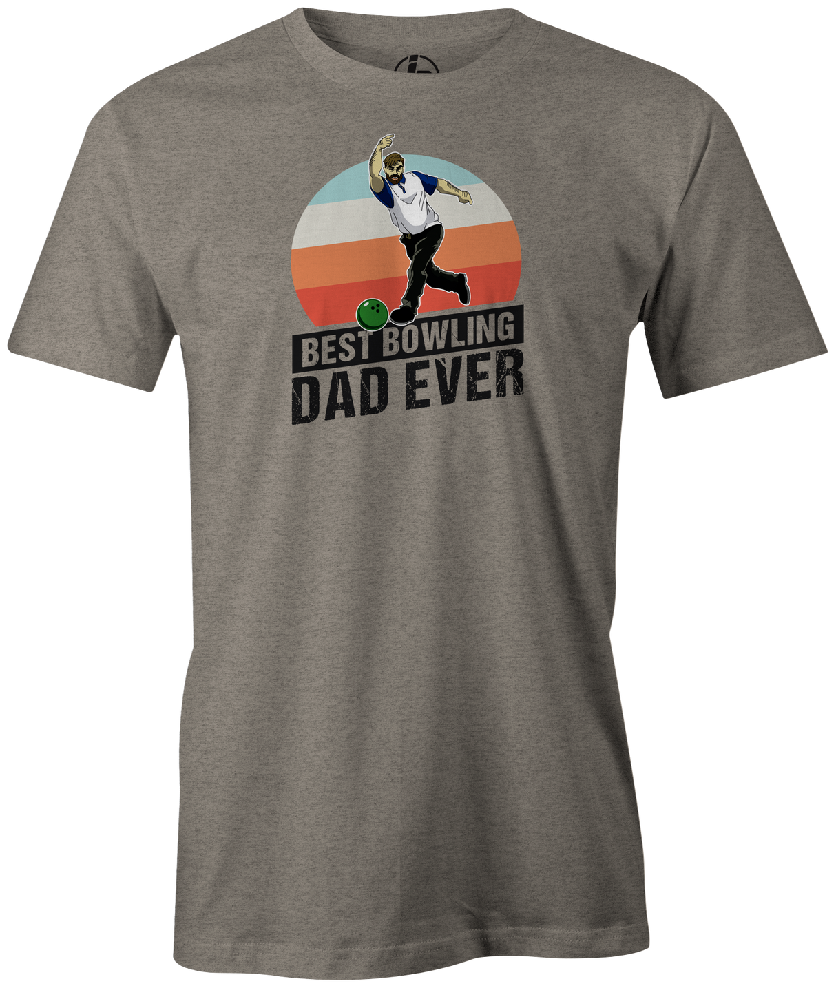 Best bowling Dad Ever Men's Bowling shirt, gray, tee, tee-shirt, tee shirt, apparel, merch, cool, funny, vintage, father's day, gift, present, cheap, discount, free shipping, goat.