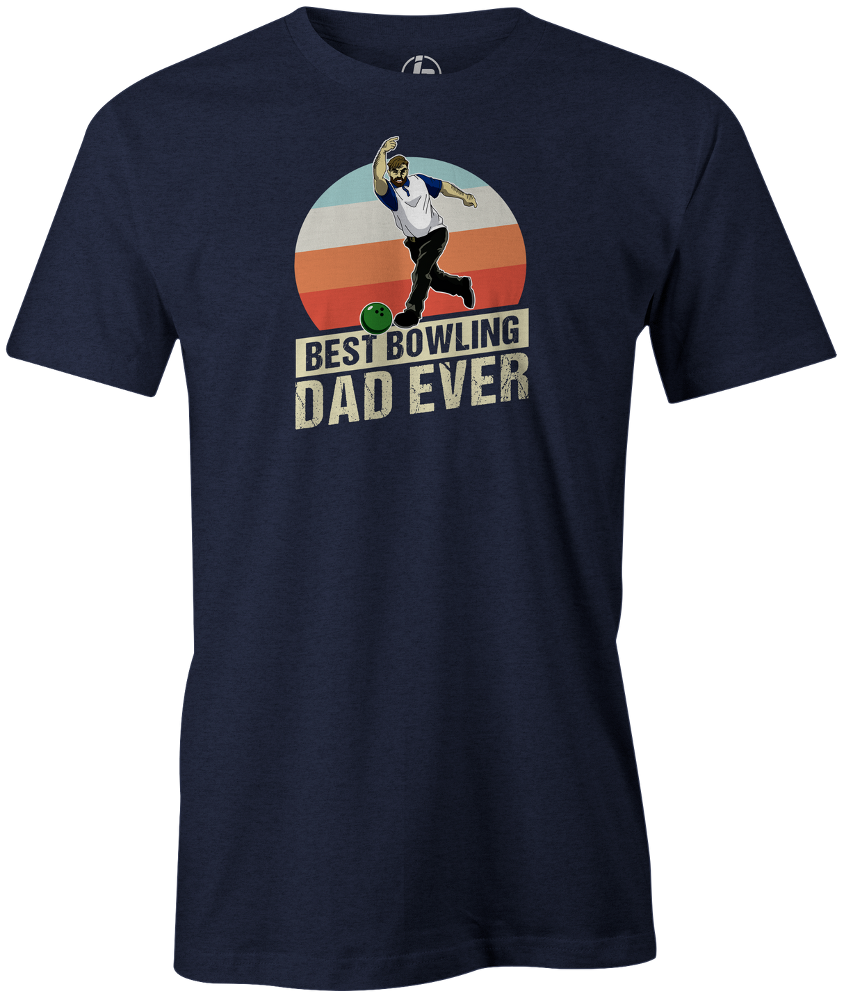 Best bowling Dad Ever Men's Bowling shirt, navy, tee, tee-shirt, tee shirt, apparel, merch, cool, funny, vintage, father's day, gift, present, cheap, discount, free shipping, goat.