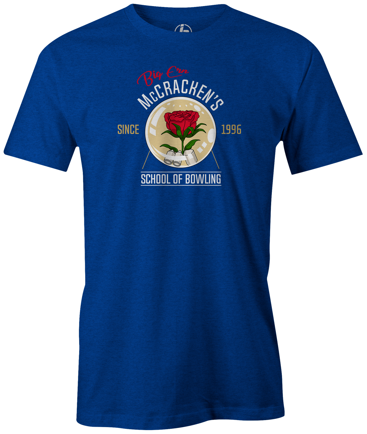 Enroll today! Big Ern McCracken wins the greatest match ever to take place in the history of bowling and he wants to teach you. Learn from the best at Big Ern McCracken's School of Bowling! Kingpin Movie rose hair woody harrelson randy quaid bill murray vaness angel chris elliott blue