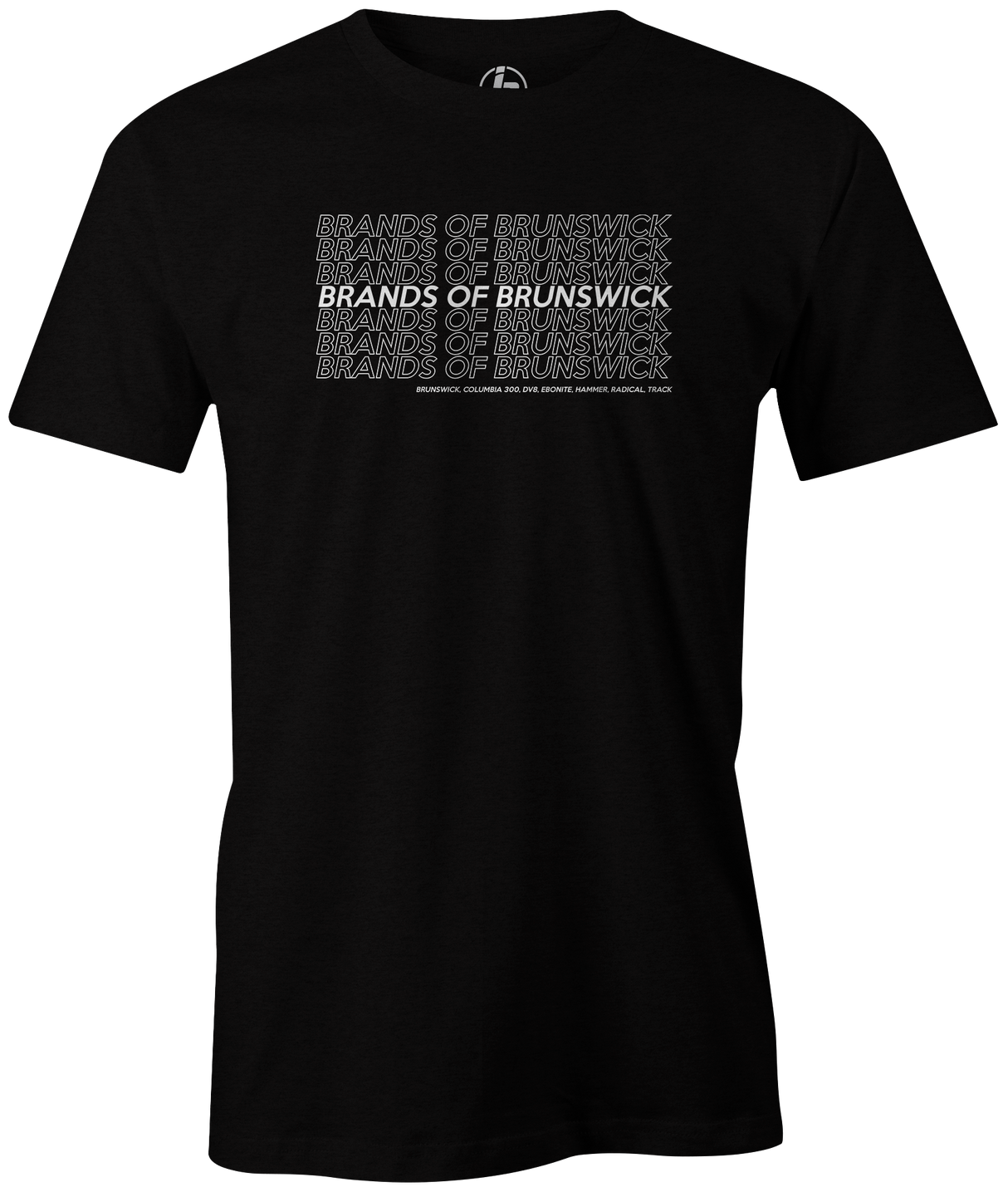 Brunswick, Radical, DV8, Hammer, Track, Columbia, and Ebonite. This new tee is the perfect shirt for any Brands of Brunswick bowling fan. Available in multiple colors. Sport this awesome vintage/retro throwback t-shirt when you head to the lanes next. Perfect for league night, tournaments, or a night out with your friends. Bowling party Bowling tee t-shirt tshirt bowling shirt shirt jersey black