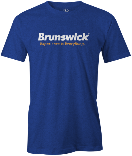 Over the years the Brunswick brand has delivered so much to bowlers all over the world. Their experience has led to many amazing products. Pick up the Brunswick Bowling Experience Tee today.Retro Brunswick bowling league shirts on sale discounted gifts for bowlers. Bowling party apparel. Original bowling tees. throwback