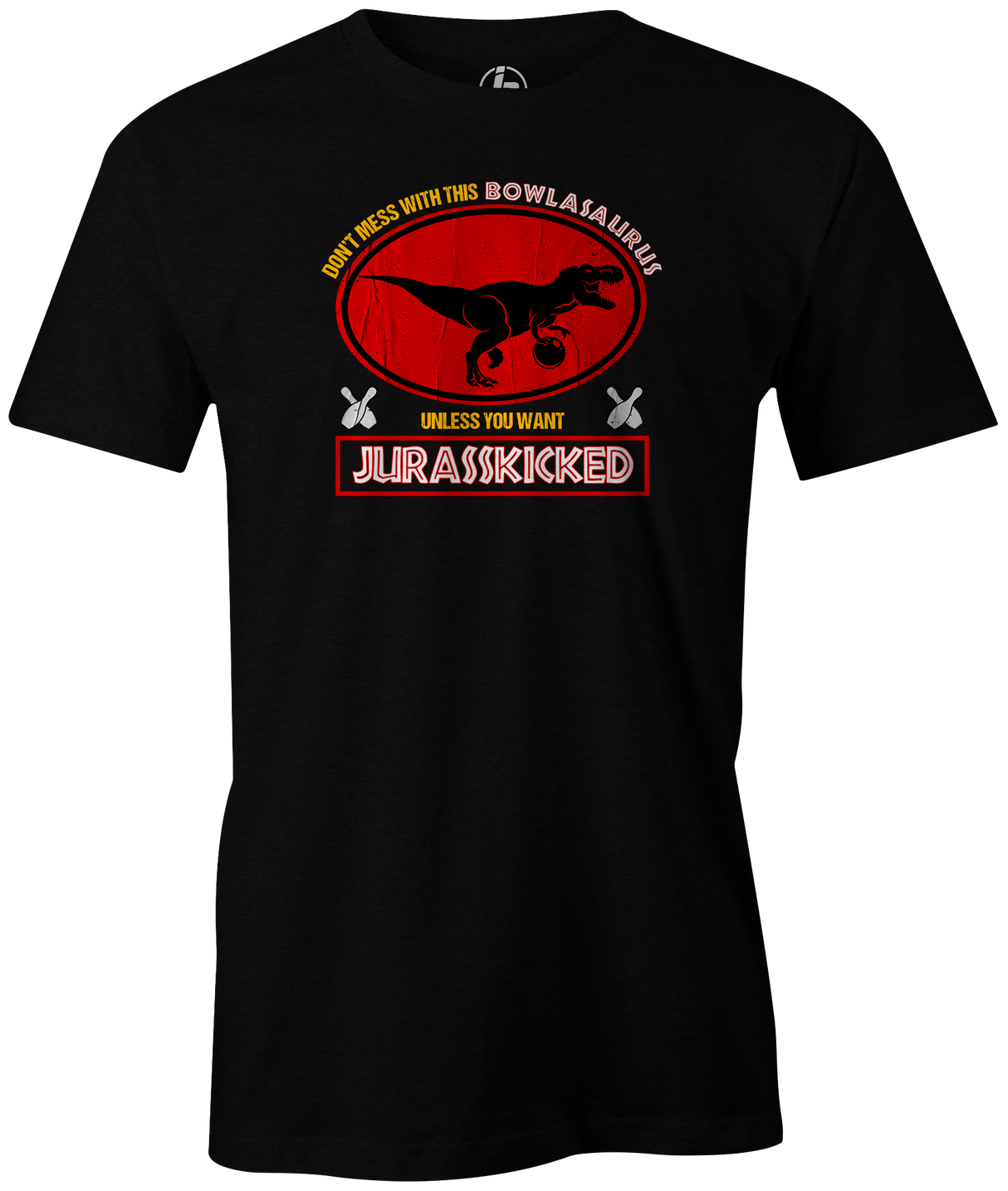 JURASSKICKED! Don't mess with BowlAsaurus or you'll get your ASS KICKED! If you're a fan of the classic Jurassic Park movies, this is the perfect shirt for you! Show your love for dinosaurs, Jurassic Park and bowling by picking up one of these awesome Jurassikicked tees. tee-shirt, tees, tee shirt, league bowling team shirt, discount, sale, free shipping, cool, funny, vintage.