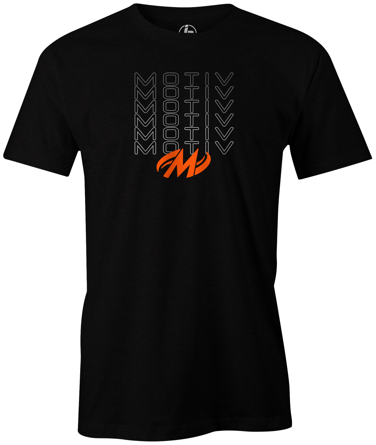 MOTIV BOWLING Stacked! Hit the lanes in this awesome Motiv t-shirt and show everyone that you are a part of the team! Tshirt, tee, tee-shirt, tee shirt, Pro shop. League bowling team shirt. PBA. PWBA. USBC. Junior Gold. Youth bowling. Tournament t-shirt. Men's. Bowling Ball. EJ Tackett. AJ Johnson. Dick Allen