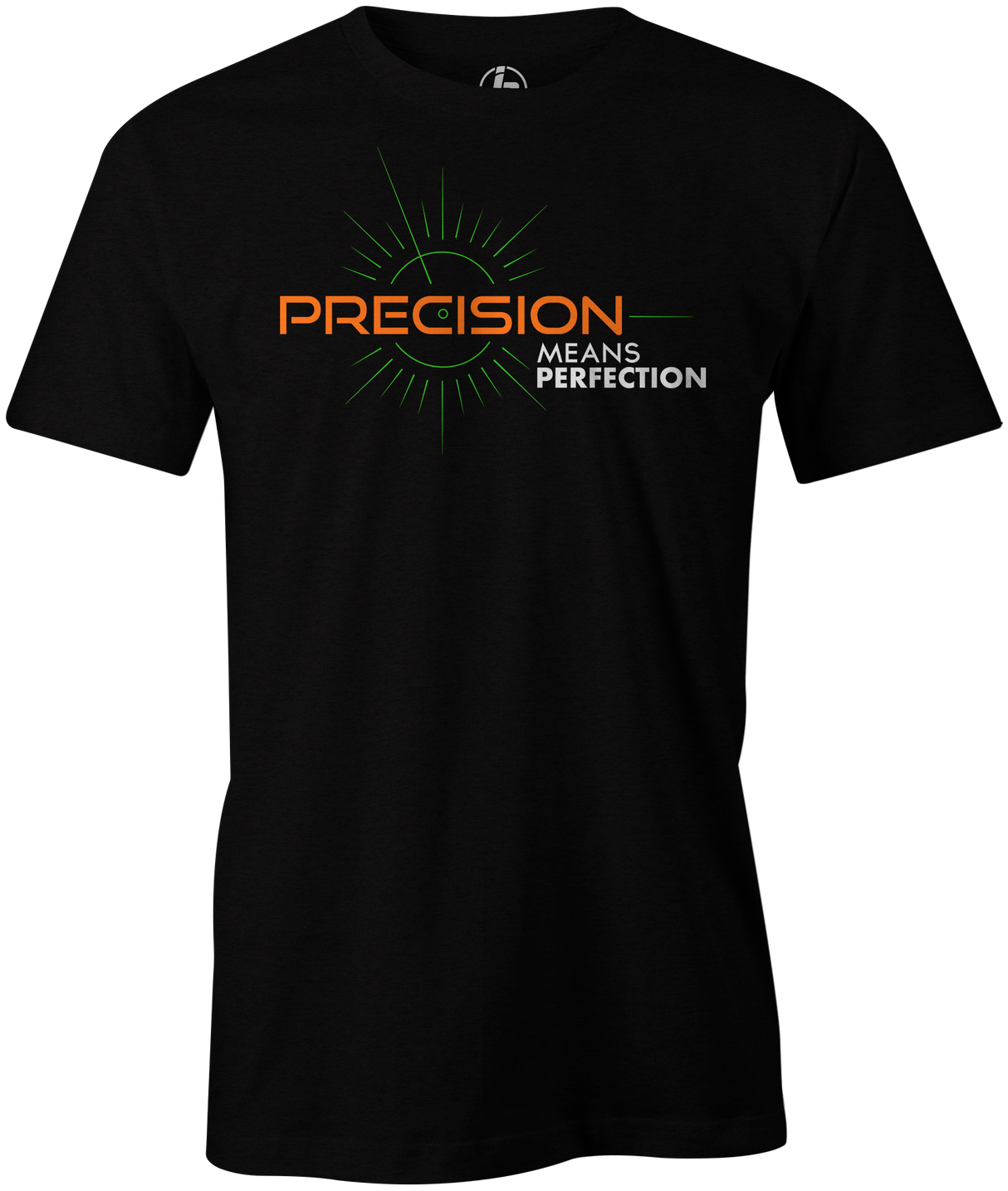Precision Men's T-Shirt, Black, bowling ball, track bowling, track, smart bowling, cool, tee, tee-shirt, tee shirt, tshirt.