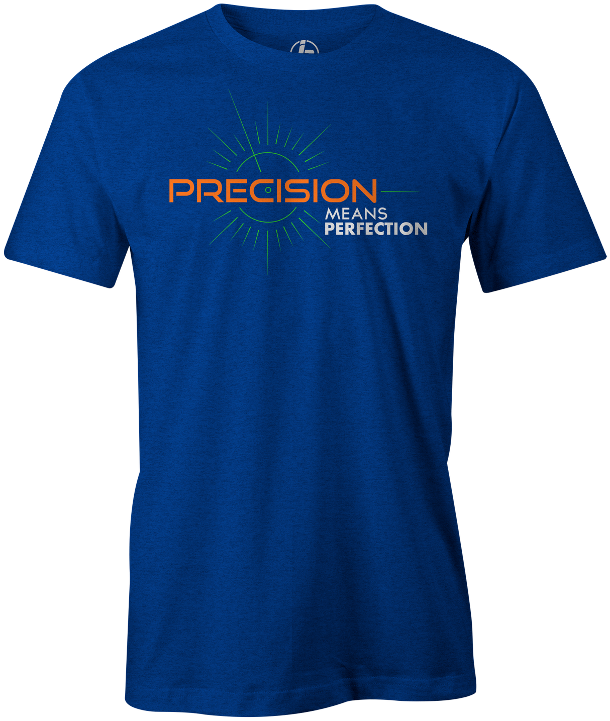 Precision Men's T-Shirt, Blue, bowling ball, track bowling, track, smart bowling, cool, tee, tee-shirt, tee shirt, tshirt.