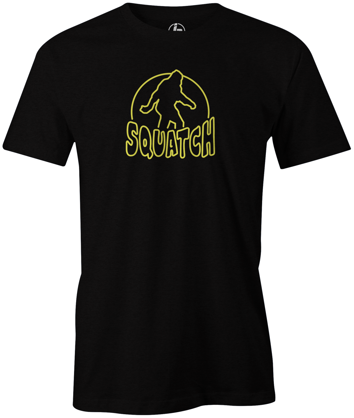Radical Squatch Men's T-Shirt, Black, bowling, bowling ball, tee, tee shirt, tee-shirt, t shirt, t-shirt, tees, league bowling team shirt, tournament shirt, funny, cool, awesome, brunswick, brand