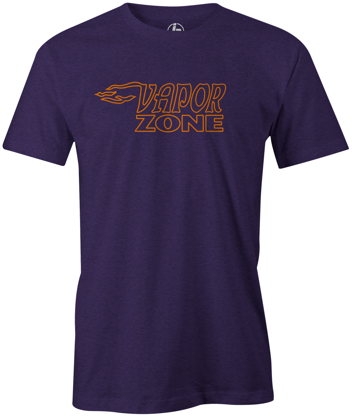 vapor zone bowling tee shirt purple black gray bowlers brunswick classic danger