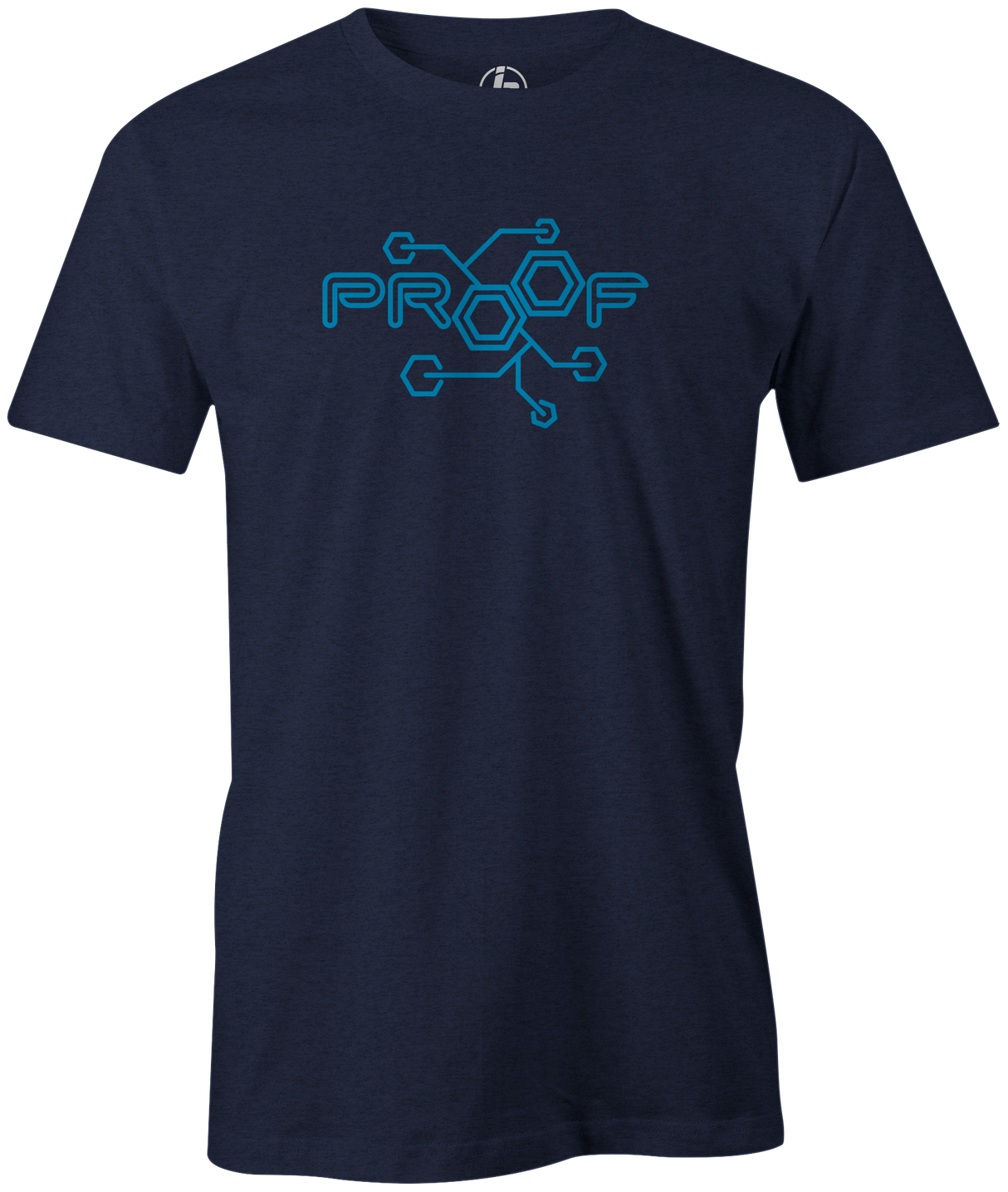 Track Proof Men's T-shirt, Navy, bowling, bowling ball, bowling ball brand, t shirt, t, tee, tee-shirt, tees, league bowling team shirt, tournament shirt, cool, awesome, vinage, logo, pba, pwba.