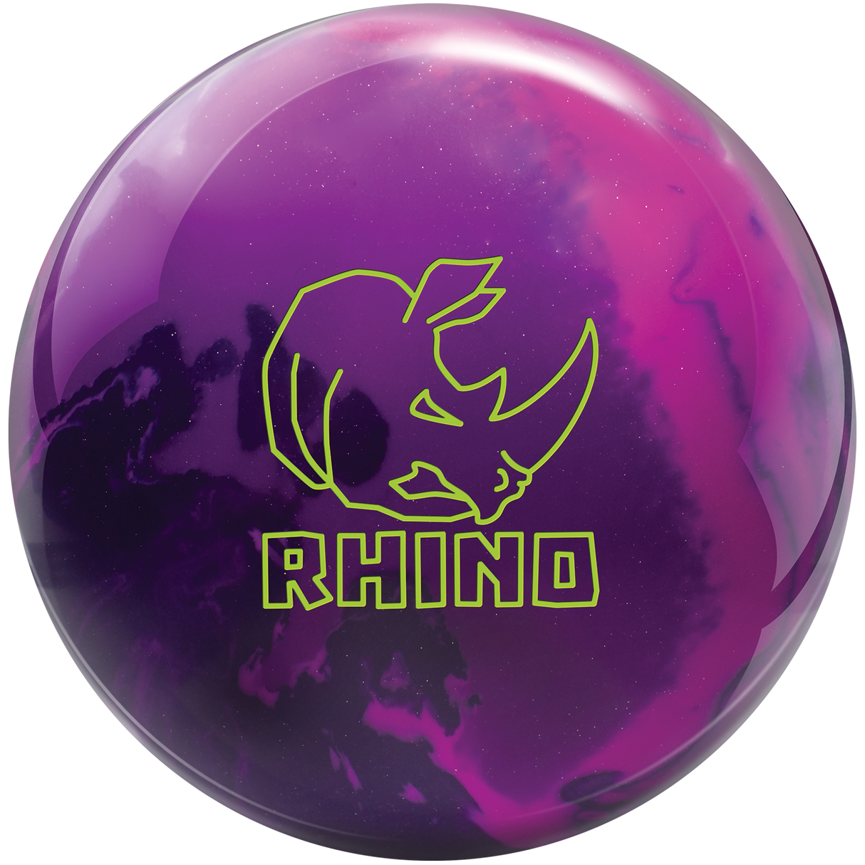 brunswick-rhino-magenta-purple-navy bowling ball insidebowling.com