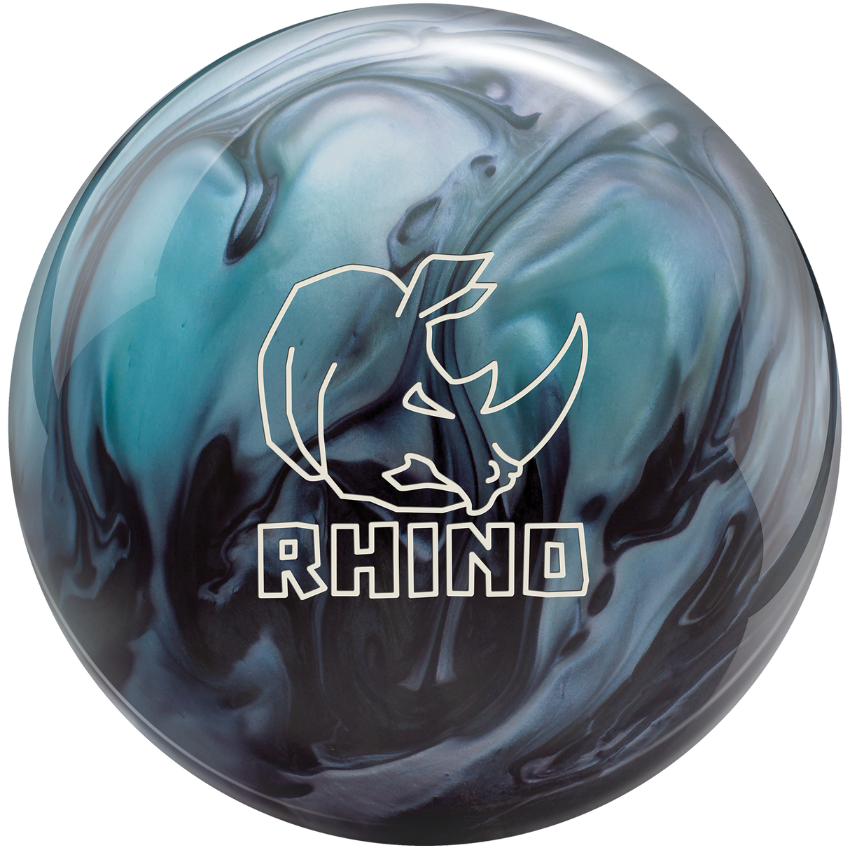 brunswick-rhino-metallic-blue-black bowling ball insidebowling.com