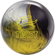 brunswick-twist-black-gold-silver bowling ball insidebowling.com