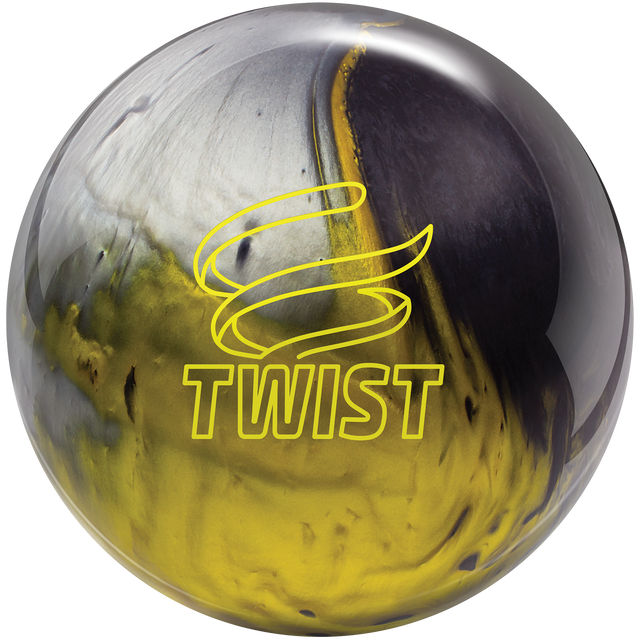 brunswick-twist-black-gold-silver bowling ball insidebowling.com