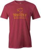 Ebonite Werewolf bowling ball t shirt jersey apparel gift shop pro bowling bowlers red pink