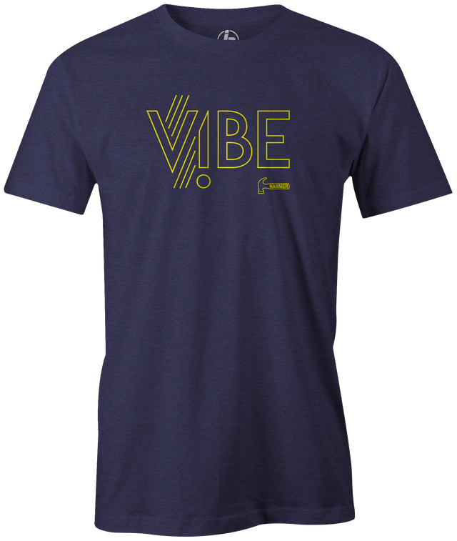One of the best value bowling balls in the history of Hammer Bowling, the Vibe!  Bill O'neill. This awesome bowling t-shirt is the perfect gift for any hammer bowling fan or avid bowler!  Tshirt, tee, tee-shirt, tee shirt, Pro shop. League bowling team shirt. PBA. PWBA. USBC. Junior Gold. Youth bowling. Tournament t-shirt. Men's. Bowling Ball.